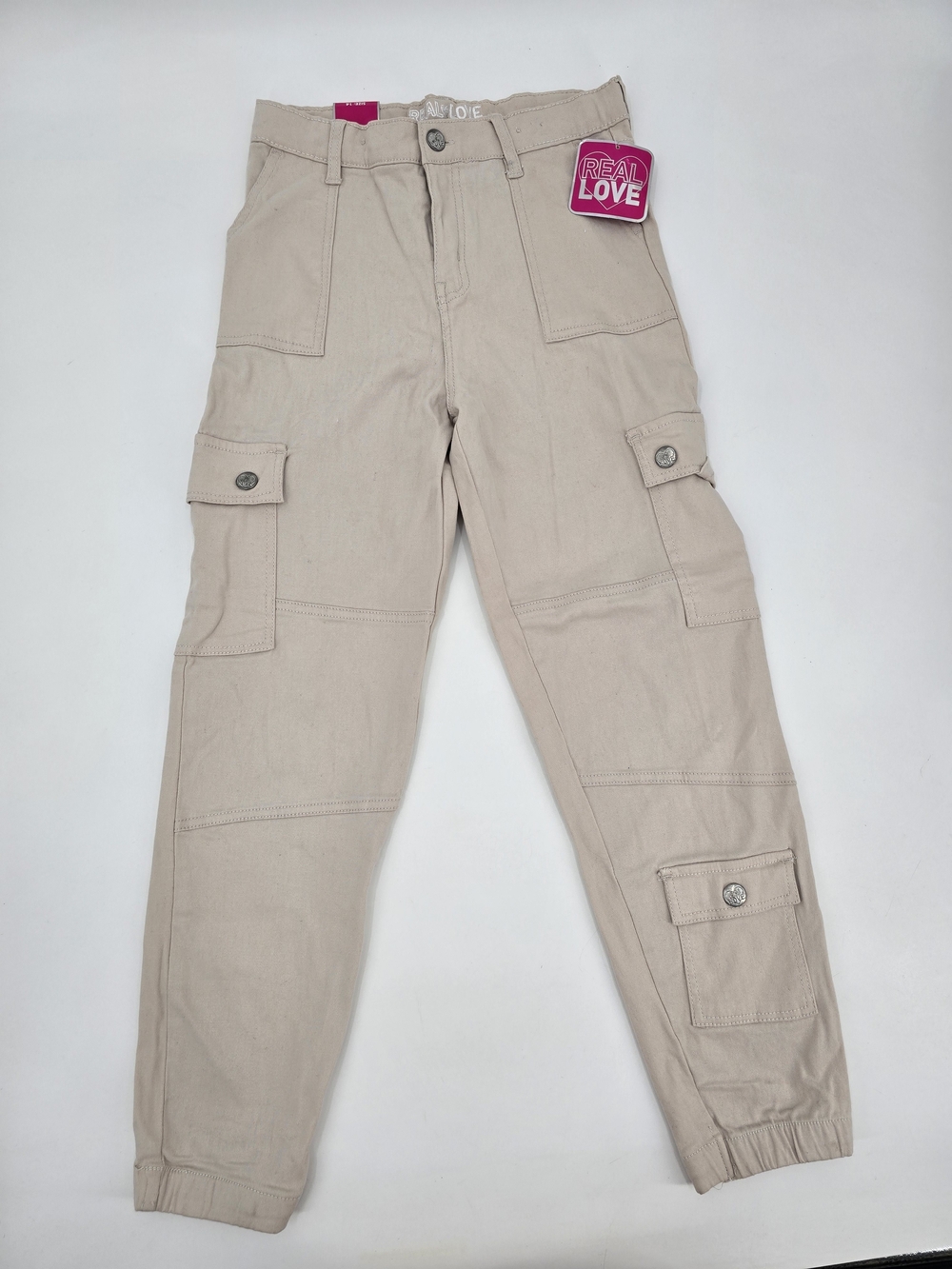 Girls' Tan Cargo Pants Joggers Size 14 NWT